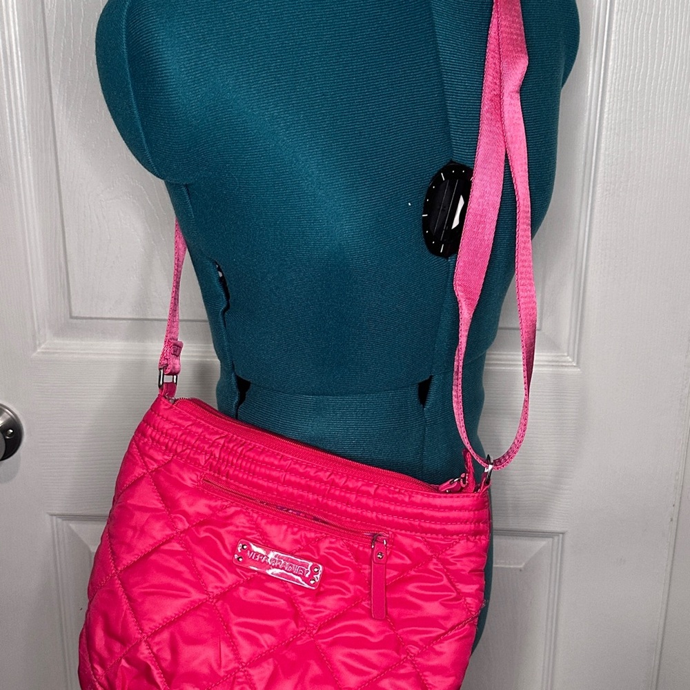 Vera Bradley Vibrant Pink Quilted Crossbody Bag